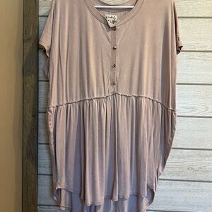 Kohl's Mauve Button-Down Tunic